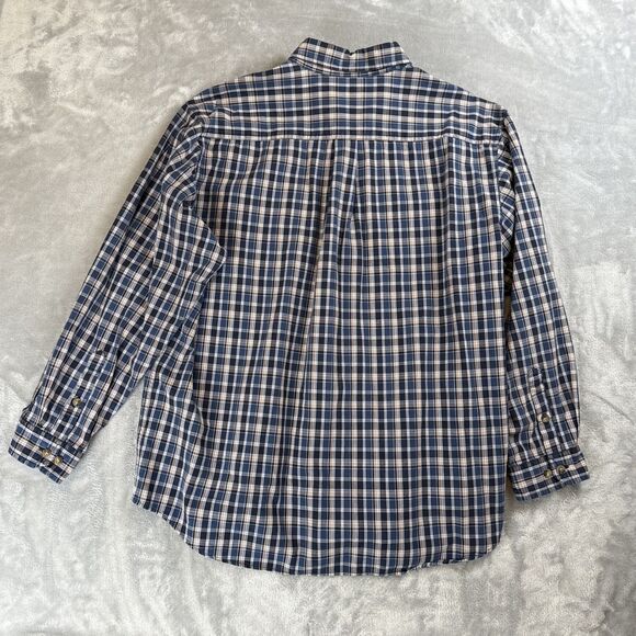 Carhartt Button Shirt Mens XL Blue Brown Plaid Cotton Outdoor Casual Work - Picture 8 of 8
